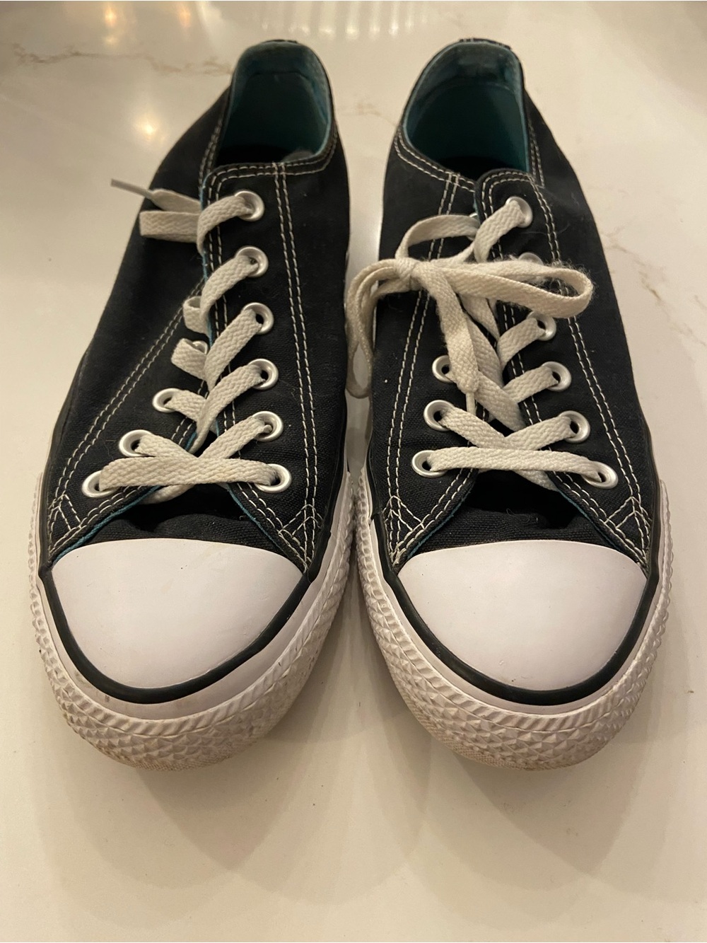 Converse Sneakers Women’s Size 9.5 Black And White.